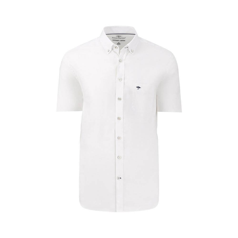Fynch-Hatton Short Sleeved Oxford Button Down Shirt